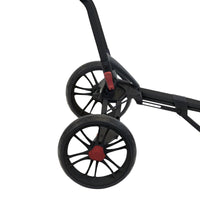 Bag Boy Spartan Push Cart: Black/Red