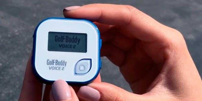 Golf Buddy Voice 2, White/Blue - Perceptive Golfing